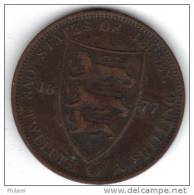 COINS  JERSEY KM8 1/12 Sh 1877 .   (DP45) - Jersey