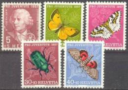 1957 Pro Juventute Zum 168-72 / Mi 648-52 / Sc B267-71 / YT 597-601 Postfrisch/neuf/MNH - Neufs