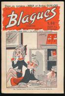 Revue, BLAGUES, N° 372 (15 Novembre 1969) : Editions Rouff, 16 Pages, Mina Et André Gillois, Rendez-vous Galant... - Humour