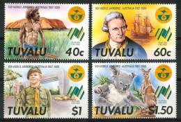 1987 Tuvalu Scout "16th World Jamboree Australia" Set MNH** -Sc1 - Ungebraucht