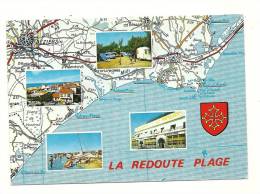 Cp, Carte Géographique, La Redoute Plage, Voyagée 1983 - Carte Geografiche