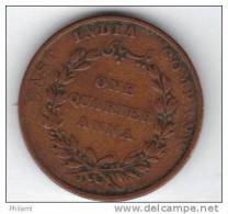 COINS  GRANDE BRETAGNE INDIA KM446.2  1/4A 1835.   (DP64) - Kolonien