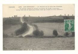 Cp, 85, Les Herbiers, Les Moulins Sur Le Mont Des Alouettes, Voyagée 1907 - Les Herbiers
