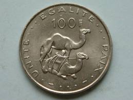 1991 - 100 FRANCS / KM 26 ( Uncleaned Coin / For Grade, Please See Photo ) !! - Gibuti