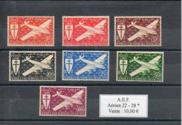 AEF. Poste Aérienne. émission De Londres - Unused Stamps