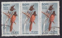 India 2000 Mi. 1793    50 R Indisches Naturerbe Bird Vogel Oiseau Paradise Flycatcher Hainparadiesschnäpper 3-Stripe !! - Gebraucht