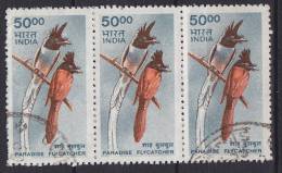 India 2000 Mi. 1793    50 R Indisches Naturerbe Bird Vogel Oiseau Paradise Flycatcher Hainparadiesschnäpper 3-Stripe !! - Usados