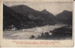 - 06 - Ligne De NICE à Puget-Theniers - Le Pont Charles-Albert Et La Vallée Du Var - Chemin De Fer Du Sud De La France - - Treinverkeer - Station