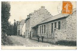 Cpa: 35 QUEBRIAC (ar. Rennes) L'Ecole Des Filles (animée) 1922 - Other & Unclassified