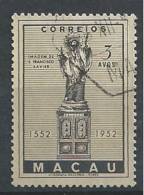 MACAU -1952, 4º Centenário Da Morte De S. Francisco Xavier, 3 A.    D. 13 1/2   (o)  Afinsa  Nº 368 - Gebraucht