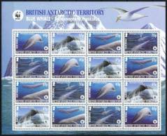 (079) BAT / Brit. Antarctics  WWF  Sheetlet / Feuillet / Bogen / Whales / Baleines / Wale  ** / Mnh  Michel 353-56 BO - Autres & Non Classés