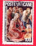 VATICANO  - USATO - 1975 - Anno Internazionale Della Donna - 100 L. • Figure Di Donne - Used Stamps