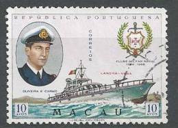 MACAU - 1967, Centenário Do Clube Militar Naval, 10 A.  D. 13    (o)  MUNDIFIL Nº 415 - Gebraucht