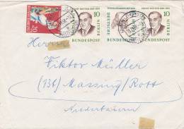 BERLIN, 1958,  Lettre  Mi 163-165-298/1542 - Lettres & Documents