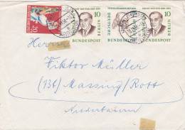 BERLIN, 1958,  Lettre  Mi 163-165-298/1542 - Storia Postale