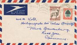 0613. Carta Aerea ERMELO Transvaal (South Africa) 1955 - Briefe U. Dokumente