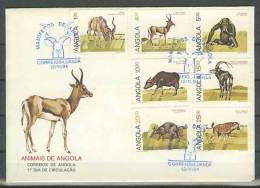 Angola 1984 FDC Mammifères D´Angola FDC Mammals From Angola 1984 - Animalez De Caza