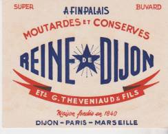Buvard Moutardes Et Conserves Reine De Dijon - Senape