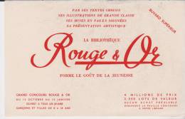Buvard Librairie Rouge Et Or - Stationeries (flat Articles)