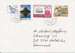 Iceland Cover Sent To Denmark Reykjavik 2-6-1987 With More Topic Stamps - Lettres & Documents