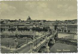 1955 ROMA PANORAMA. PONTE NERONIANO, TRIONFALE. Vera Fotografia, Viaggiata. - Bruggen