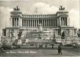 1957 ROMA ALTARE DELLA PATRIA. Vera Fotografia, Viaggiata. ANNULLO FIAT 500 - Altare Della Patria