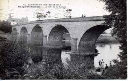 CPA - Environs De Chatellerault - Dangé-St-Romain - Le Pont De St-Romain, Animée, Pêcheurs - Dange Saint Romain