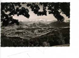 BOEGE Ermitage N. D. Des Voirons - Vue Sur La Vallée Et La Chaîne Du Mont Blanc - Noir Et Blanc Dentelée - Boëge