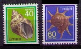 JAPON 1988 - SERIE CORRIENTE - CONCHAS - YVERT Nº 1676-1677 De Carnet - Ungebraucht