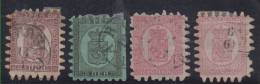 Finland Classic Stamps 5P,8P,40P Mi#5B,6B,9B 1866 USED - Gebruikt