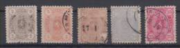 Finland Mi#12Bya,13Byb,15Bya,16Bya,17Byb Perforation 12 1/2 1875 USED - Used Stamps