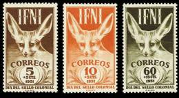 Ifni 076/78 (*) Fauna. 1951. Sin Goma - Ifni