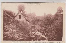 CPA DPT 23 CHATELUS MALVALEIX, PAUYSAGE DANS LA VALLEE DE COUDANE En 1936!! - Chatelus Malvaleix