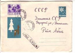 GOOD ROMANIA Postal Cover To ESTONIA 1968 - With Original Stamp - Christmas - Lettres & Documents