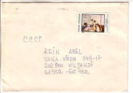 GOOD ROMANIA Postal Cover To ESTONIA 1981 - Good Stamped: Children / Pioneers - Covers & Documents
