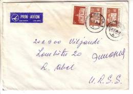 GOOD ROMANIA Postal Cover To ESTONIA 1978 - Good Stamped: Palaces - Lettres & Documents