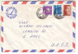 GOOD ROMANIA Postal Cover To ESTONIA 1978 - Good Stamped: Palace ; Space - Lettres & Documents