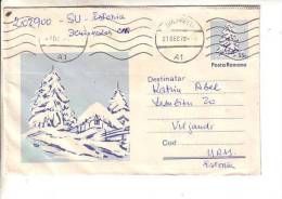 GOOD ROMANIA Postal Cover To ESTONIA 1979 With Original Stamp - Christmas - Lettres & Documents