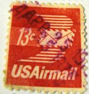 United States 1973 Airmail 13c - Used - 3a. 1961-… Afgestempeld