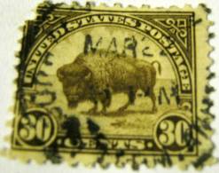 United States 1922 Bison 30c - Used - 3a. 1961-… Afgestempeld