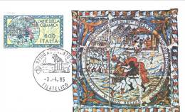 MAXIMUM CARD - MAXICARD - MAXIMUMKARTE - CARTE MAXIMUM - ITALY - SICILIAN CERAMICS OR THE XVI CENTURY - Cartes-Maximum (CM)