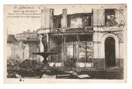 CPA: 59 : Nord : Lille : Maison Du " Bon Génie" Rue Vieux Marché Aux Moutons Où L'incendie Commença : Vue Peu Commune - Lille