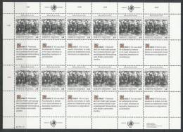 UN Vienna 1989 Michel #  96-97 Se-tenant Sheet, MNH ** - Blocks & Sheetlets