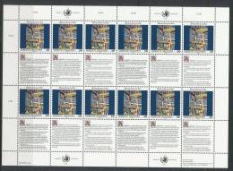 UN Vienna 1992 Michel #  139-140  Se-tenant Sheets, MNH ** - Blocks & Sheetlets