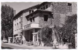 Cpsm 43 - Montfaucon - Relais Gastronomique - Hôtel "les Platanes" - 9x14 Cm (voiture Renault Dauphine) - Montfaucon En Velay