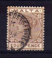 Malta - 1885 - 4d Definitive - Used - Malta (...-1964)