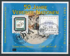 UN Vienna 1995. Michel # 178. 50 Jahre,  Special Cancellation - Blokken & Velletjes