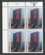 UN Vienna 2002 Michel # 379, 4-Block With Lable In Upper Left Side MNH ** - Blokken & Velletjes