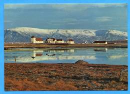 Bessastadir, The Residence Of The President Of Iceland, Mt. Esja In The Background,ICELAND.Island - Island