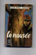 - LA NAUSEE PAR J.P. SARTRE . LE LIVRE DE POCHE N°160  . 1965 - Novelas Negras